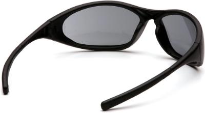 Solbrille m/sikkerhed, blå spejllinse, slagfast, antidug