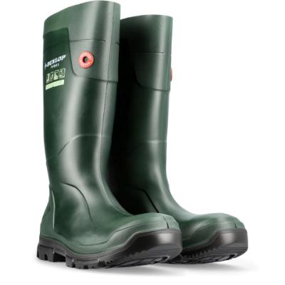 Purofort, gummistøvle u/sikkerhed, grøn,  str. 45