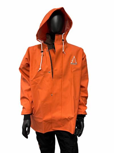 Bontex/Heavy Duty, regnjakke, m/neoprenmanchet, orange, L