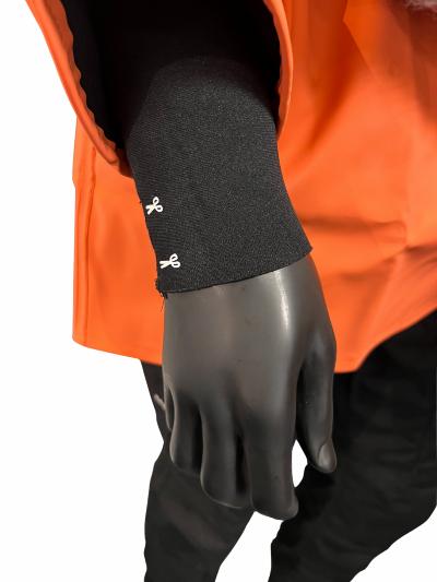 Bontex/Heavy Duty, regnjakke, m/neoprenmanchet, orange, L
