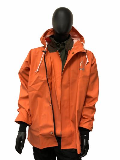 Bontex/Heavy Duty, regnjakke, m/neoprenmanchet, orange, L
