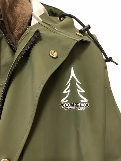 Bontex/Heavy Duty, regnjakke, m/neoprenmanchet, grøn, S