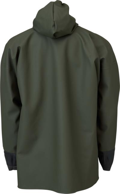 Bontex comfort, regnjakke m/ gummimanchet, grøn, str. S
