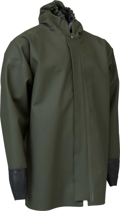 Bontex comfort, regnjakke m/ gummimanchet, grøn, str. S