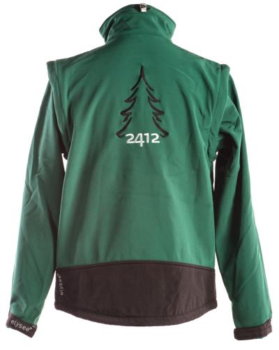 Softshell Elysee jakke XXL Grøn/sort