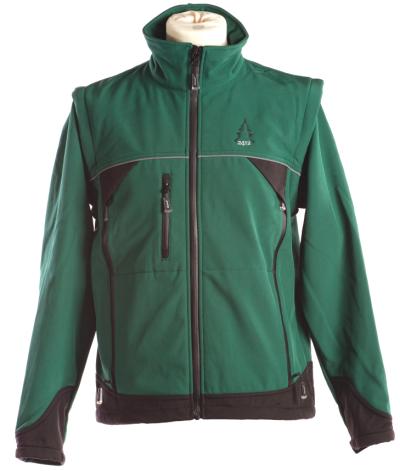 Softshell Elysee jakke XXL Grøn/sort