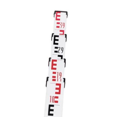 Teleskop- og nivellermeter, 4 m, rød/sort, 314115-613