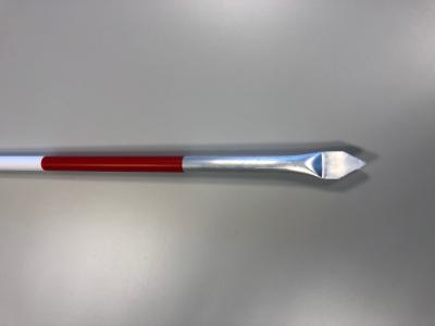 Landmålerstok, rød/hvid, 160 cm