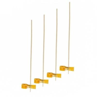 Fuglepind med klemme, 1000 stk/kart., gul, m/40 cm træpind