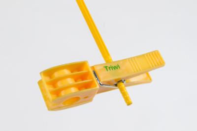 Fuglepinde, løse pinde, 100 stk./bdt., 40 cm, gul plast