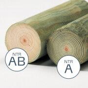 Hegnspæl, cylinderfræset, trykimp., Ø7 cm, 200 cm, (48 stk./