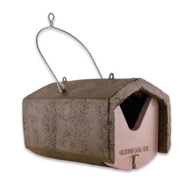 Schwegler, fuglekasse, 2HW, træbeton, dyb, kassemål: 15 x 21