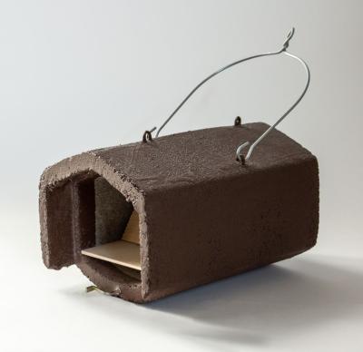 Schwegler, fuglekasse, 2HW, træbeton, dyb, kassemål: 15 x 21