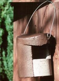 Schwegler, fuglekasse, 2H, træbeton, til div. småfugle