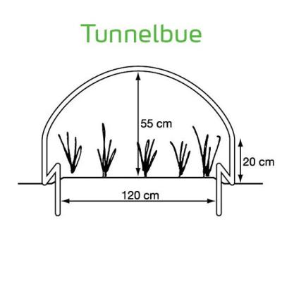 Tunnelbue, container & dobbeltbue, 220 - 270 cm