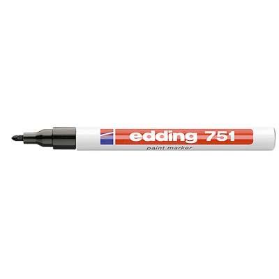 Edding 751, tusch, vandfast/lysægte, sort