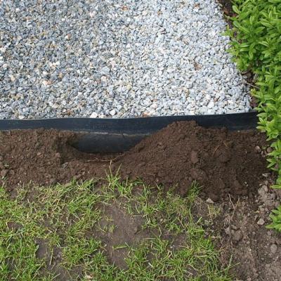 Kantplade, til græsplæne, 25 m/rl, H: 15 cm, pris pr. rulle