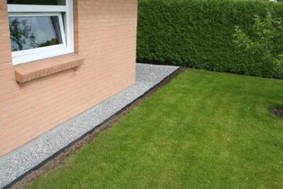 Kantplade, til græsplæne, 25 m/rl, H: 15 cm, pris pr. rulle