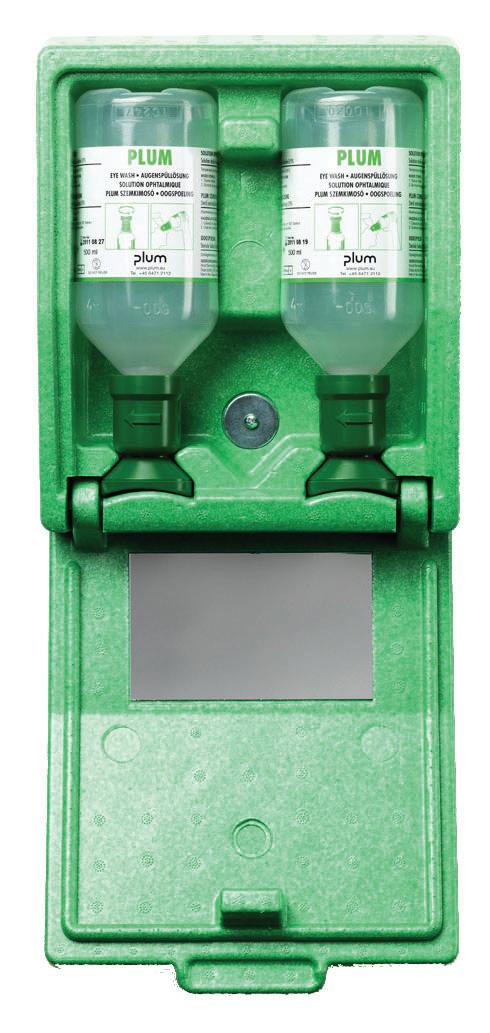Øjenskyllestation, 2 flasker à 500 ml, i box