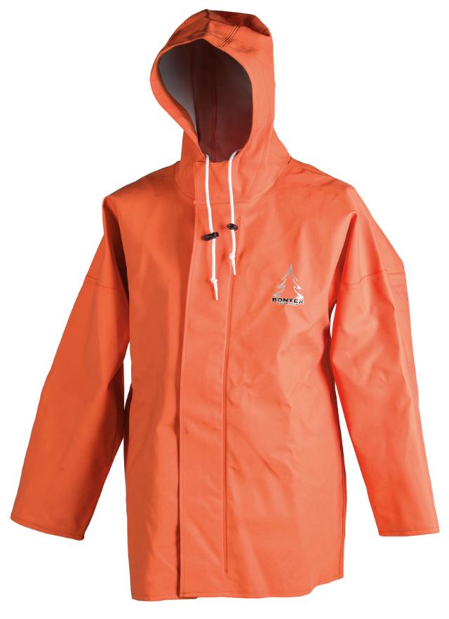 Bontex/Heavy Duty, regnjakke, orange pvc, str. S