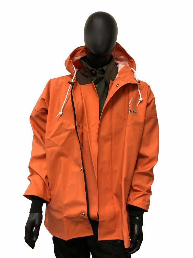 Bontex/Heavy Duty, regnjakke, m/neoprenmanchet, orange, Hov