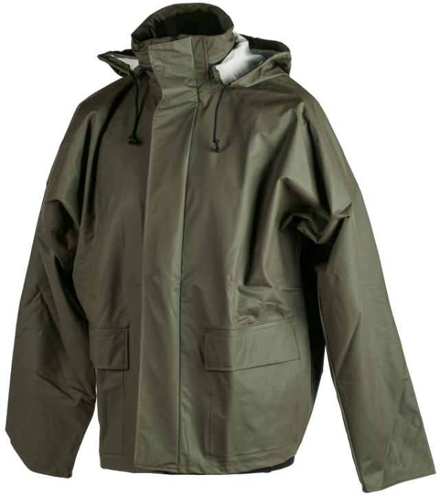 Flex, regnjakke, grøn, str. Hovednr.