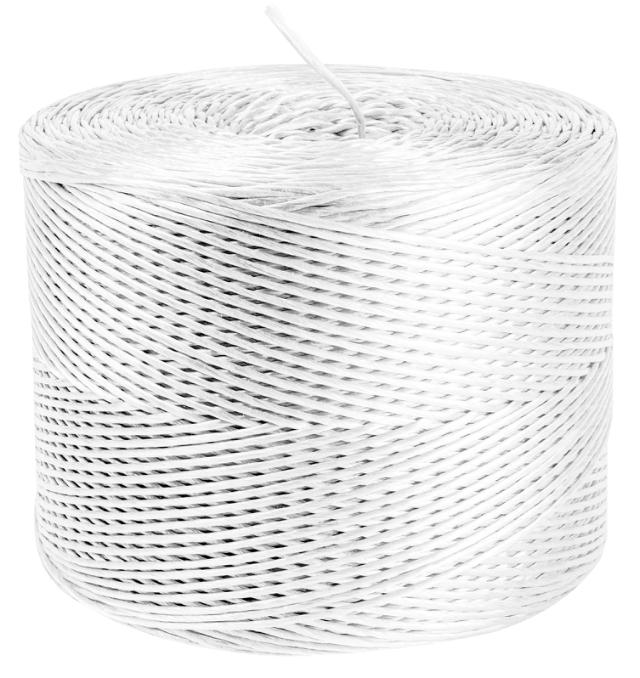 Polykordel, 900 m/kg, spole à 2 kg, 2 mm tyk, hvid