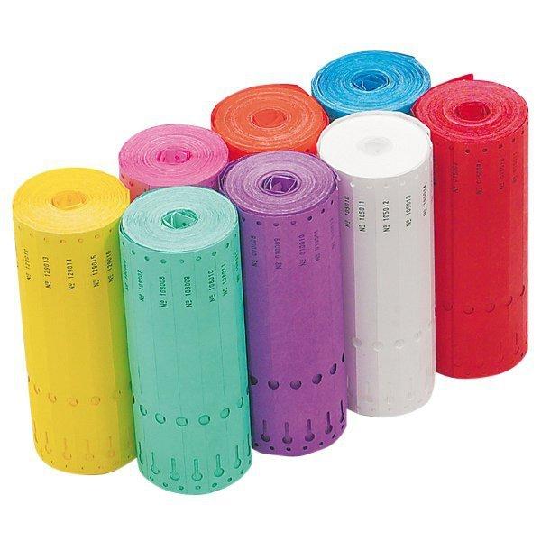 Sløjfeetiket m/nummer, Tyvek, 1000 stk., hovednr.