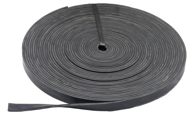 Opbindingsrem af genbrugsgummi, 25 mm, 25 m pr. rulle