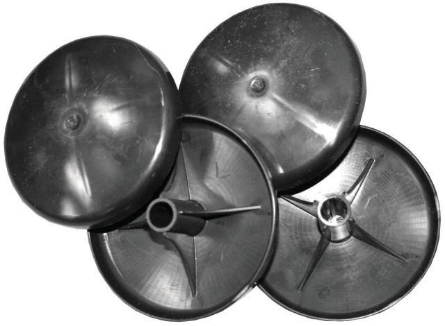 Netholder/paddehat, udv. Ø10 cm, monteringshul Ø13 mm