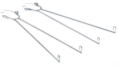 Juletræsholder til byggepladshegn, pose à 10 stk.