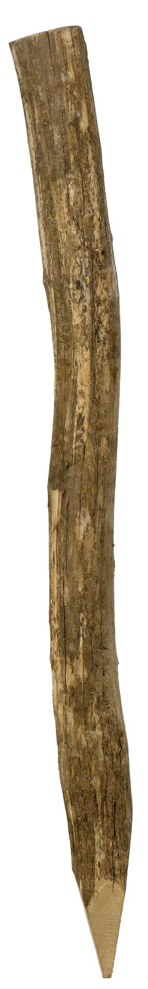 Robinia, træpæl, halvskåren, spids, Ø14-17 cm, 270 cm